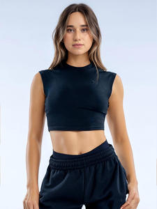 Women's <b>White</b> Crew Neck Sleeveless Woven Solid Color Casual <b>Tank</b> <b>Top</b> Breathable Eco-Friendly Quick Dry - Product Image 6