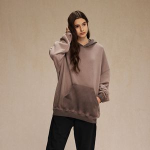 Vente en gros usine : Sweats à capuche vierges en polyester de haute qualité, imprimables par sublimation, personnalisables avec logo et effet faux décoloration - Product Image 4