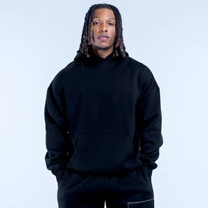 Sudadera con Capucha de Forro Polar para Hombre, Diseño Personalizado con Logotipo, Corte Regular, Color Sólido, Bolsillo Delantero, Manga Regular, Informal, Invierno - Product Image 1