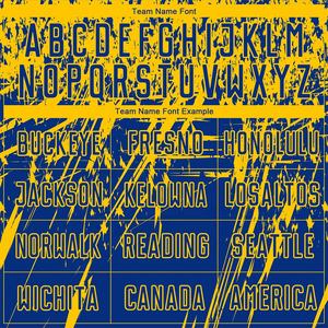 Nuevos Conjuntos de Uniformes de Fútbol de Poliéster Baratos para Adultos, Sublimados de Alta Calidad, Color Amarillo y Azul, Cuello Redondo, Cómodos - Product Image 5