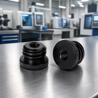 Adaptateur de niveau laser miniature en acier inoxydable usiné CNC, vis 1/4" 3/8" à 5/8", accessoires pour trépied d'appareil photo, pour photographie et vlog