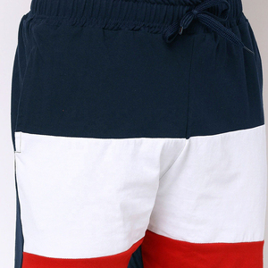 Nuevos pantalones cortos de entrenamiento de diseñador, pantalones cortos de algodón personalizados de estilo urbano con cinta reflectante para hombre - Product Image 5