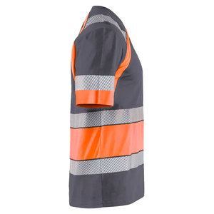 เสื้อยืดสะท้อนแสงสำหรับงานก่อสร้าง เสื้อผ้าเพื่อความปลอดภัยในโรงงาน เสื้อยืดทำงานแบบมองเห็นได้ชัดเจนสำหรับคนงาน - Product Image 3