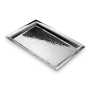 Silver Plated Stainless Steel Serving Tray Deluxe Quality Romantic Dinner <b>Table</b> Organizer Snacks Dessert Drink Storage tray - Product Image 5
