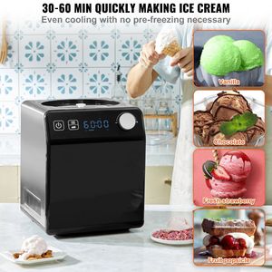 เครื่องทำไอศกรีมอัตโนมัติ2ควอร์ตเครื่องทำซอร์เบตไฟฟ้าเครื่องทำโยเกิร์ตผลไม้แช่แข็ง4ชิ้น - Product Image 4