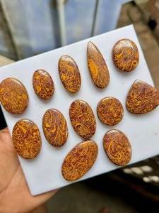 หินแจสเปอร์มารีอามธรรมชาติทรงแบนแบบคาโบชอง ขายส่งอัญมณีสำหรับทำเครื่องประดับแหวนจี้ DIY - Product Image 1