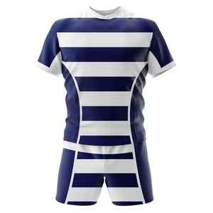 Ensemble de maillots de football rayés vert et blanc personnalisés pour hommes, manches courtes, respirant, en polyester, uniforme toutes saisons, vêtements d'équipe - Product Image 4