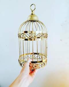 Jaula Decorativa para Pájaros de Hierro, Estilo Vintage, Construcción Metálica Resistente, Apta para Decoración del Hogar, Jardín, Bodas y Alojamiento de Mascotas - Product Image 2