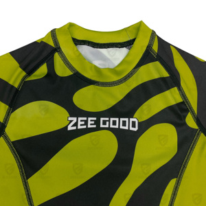 T-shirts Rashguard Unisexe MMA à Manches Courtes Respirants 100% Polyester Anti-UV Séchage Rapide Fitness Muay Thai Boxe Gym - Product Image 3