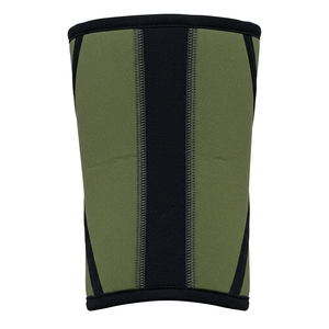 Genouillère en néoprène à compression respirante, protection universelle toutes saisons, à enfiler, unisexe, vert et noir - Product Image 5