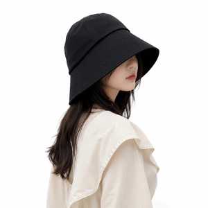 OEM Custom <b>Reversible</b> Embroidery & Printing Denim <b>Bucket</b> <b>Hats</b> Polyester/Cotton Summer Outdoor Unisex Adults high quality - Product Image 1
