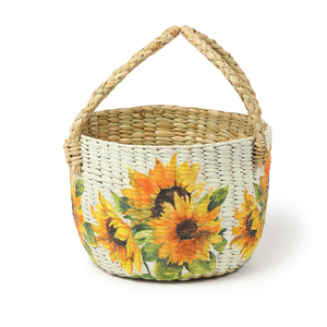 Unique Design Round Shape Handmade Woven Storage <b>Basket</b> For Home Decoration Kitchen Ware Fruit Serving <b>Basket</b> Multipurpose Usage - Product Image 2