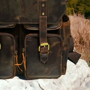 Mochilas de Cuero de Diseño Nuevo al Precio Más Bajo, Impermeables, 100% Cuero Genuino, Mochilas Recién Llegadas - Product Image 3