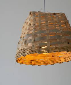 <b>Large</b> Woven Bamboo Pendant Light Lampshade Repurposed <b>Basket</b> Design <b>Hanging</b> Lamp for Restaurant Cafe Lighting Supplier - Product Image 4