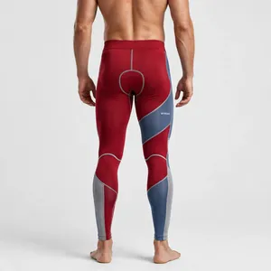 Leggings de compression personnalisés pour hommes Amkoor, couleur au choix, 180 GSM, Spandex Nylon, longueur intégrale, séchage rapide, collants de sport athlétiques - Product Image 2