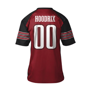 Custom Sublimated American Football Fan Jersey Blank College Team Youth Men Football Jersey Mesh Fabric Vintage Loose Fit - Product Image 2