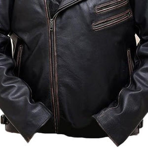 High Genuine <b>Vintage</b> Leather <b>Racer</b> Style Skull Men's Winter Motorcycle <b>Jacket</b> – Hooded Breathable Windproof Plus Size Sheep - Product Image 6