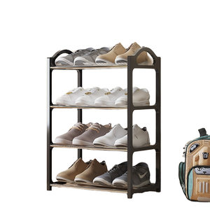 <b>Shoe</b> <b>Rack</b> Organizer Stainless Steel Adjustable <b>Storage</b> Stand Space Saving Modern Design for Home - Product Image 2