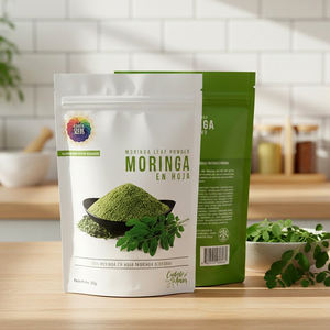 Sac <span class=keywords><strong>d</strong></span>'emballage alimentaire personnalisé avec fermeture éclair, vert café, thé matcha, poudre de fruits secs, sac debout avec fermeture éclair <span class=keywords><strong>pour</strong></span> collation, thé - Product Image 6