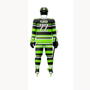 Custom Ice Hockey Apparel Set with <b>Long</b> Sleeve Jersey and <b>Matching</b> Sports Shorts 280g - Product Image 1