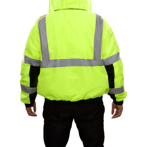 Último diseño Sudadera CON CAPUCHA DE SEGURIDAD Alta visibilidad Construcción Seguridad Hi Vis Chaqueta DE SEGURIDAD reflectante Chaqueta reflectante Premium - Product Image 6