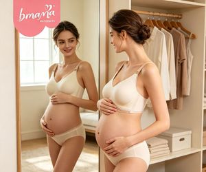 Cómodo Sujetador de Lactancia sin Costuras con Cierre Frontal, Sujetador de Maternidad Transpirable sin Costuras con Abertura Frontal para Madres Primerizas - Product Image 1
