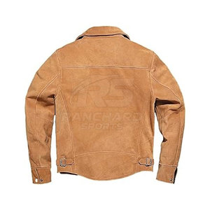 Mens Premium <b>Suede</b> Leather <b>Jacket</b> Slim Fit Soft Genuine <b>Suede</b> Casual Winter Streetwear Classic Fashion Outerwear - Product Image 5