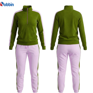 Conjuntos Deportivos Ecológicos Personalizados para Mujer, Diseño 2 en 1, Estilo Hip Hop, Top en Contraste, Jogger, Moda Casual de Invierno - Product Image 6