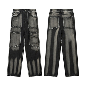 Wholesale Custom Slim <b>Jean</b> Pants for Man High Quality Popular Blue Denim <b>Men's</b> <b>Jeans</b> Washed <b>Men</b> Denim <b>Jeans</b> Pant - Product Image 3