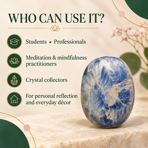 Blue Calcite <b>Crystal</b> <b>Ball</b> Polished Stone Oval Mineral Sphere for Decor and Gift - Product Image 5