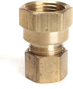 Adaptador Macho de Compresión para Tuberías de Latón de Alta Calidad, Flexible y de Alta Presión (AOL-107) SAE # 060103 - Product Image 5