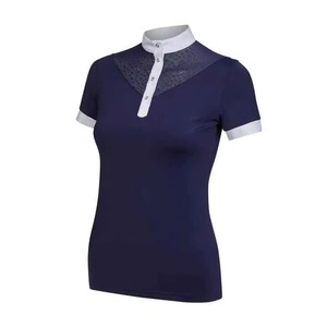 Camisa de equitación premium de lujo para mujer, casual, con logotipo bordado, protección para el caballo, ligera, de secado rápido y elástica. - Product Image 5