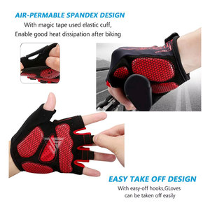 Guantes de ciclismo personalizados de medio dedo para motocross, guantes de carreras para motocicleta, guantes de verano para BMX, MTB, DH, para hombre - Product Image 6