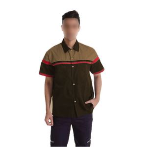 Custom Mechanic Work <b>Shirt</b> | Men Short Sleeve Industrial Uniform <b>Shirt</b> with Name & Logo | Auto Repair Shop Workwear | OEM - Product Image 3