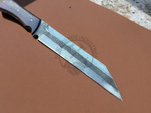 Couteau Viking Seax en acier à haute teneur en carbone forgé à la main, lame de 9,5 pouces, manche en bois, ambidextre, couteau médiéval de collection - Product Image 2