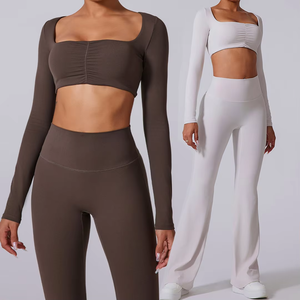 Conjunto Deportivo Impermeable de Tallas Grandes para Mujer, Ropa Deportiva Cómoda para Correr, Secado Rápido, Trajes de Yoga, Venta al Por Mayor 2026 - Product Image 2