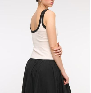 Custom Wholesale Womens Ribbed Knit Crop Tank <b>Top</b> O-Neck Slim Fit Casual Cami Seamless Breathable 100% Cotton Eco-Friendly Quick - Product Image 3