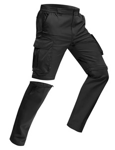Lightweight Men's Cargo Hiking <b>Pants</b> with <b>Detachable</b> <b>Legs</b> Multi Pocket Outdoor Casual Trousers - Product Image 4