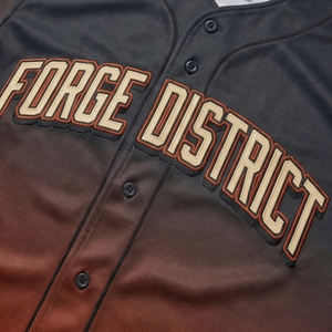 Maillot de baseball personnalisé, streetwear, sublimation, uniforme d'équipe, t-shirt athlétique respirant, style professionnel MALUZA INDUSTRIES - Product Image 5