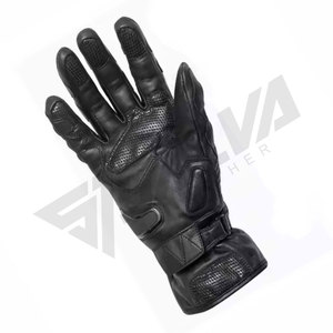 Custom Breathable <b>Touch</b> <b>Screen</b> Full Finger Eco-Friendly Lightweight Motorcycle Racing Leather <b>Gloves</b> Hook Loop Closure Cycling - Product Image 5