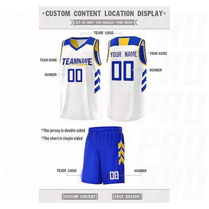 ชุดบาสเก็ตบอลแบบกำหนดเอง เสื้อบาสเก็ตบอลแบบกำหนดเอง ชุดกีฬาสีตามสั่ง ระบายอากาศได้ดี แห้งเร็ว เสื้อทีมบาสเก็ตบอล ชุดกีฬา - Product Image 3