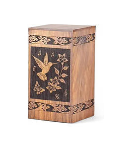 โกศไม้ทำมือสไตล์อเมริกันสมัยใหม่ สำหรับงานศพ ตกแต่งได้ ใช้ได้ทั้งชายหญิง ความจุ 220 คิวบิกอินช์ ราคาประหยัด - Product Image 1