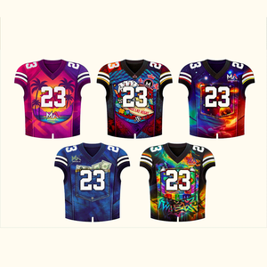 Meilleur Prix 2026 – Tenue de Football Américain – Vêtement de Sport Très Vendu en Spandex/Coton – Séchage Rapide et Anti-Transpiration – Nom d'Équipe Personnalisé - Product Image 1