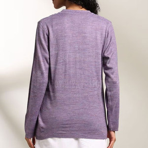 Vente en gros de pulls faits sur mesure tissu en coton dernier style de pulls pour femmes en stock chandails pour femmes - Product Image 2