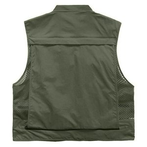 Chaleco de Pesca Multibolsillos para Hombre, Transpirable, para Fotografía, Senderismo, Viajes, Chaleco Utilitario, Venta al Por Mayor, Logotipo Personalizado OEM - Product Image 6