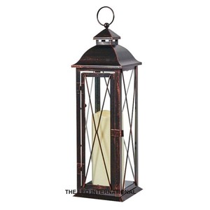 Red Star Iron Glass Hanging <b>Lanterns</b> & <b>Candle</b> Holders Christmas Home Decor Handmade Durable Eco-Friendly Party Accessories - Product Image 3