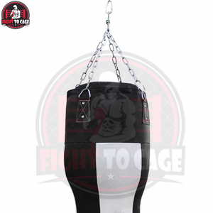 Saco de Boxeo de Cuero Negro y Blanco Duradero para Uppercut, Relleno de EPE de Alta Resistencia, Ecológico y Personalizable, Venta al por Mayor - Product Image 4