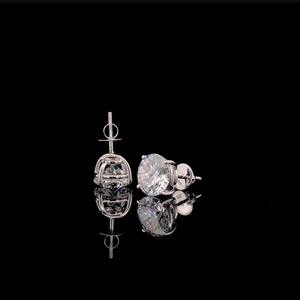 Pendientes de Oro de 14K con Diamante Cultivado en Laboratorio, Certificados por IGI, 2 Ct, Regalo de Aniversario de Bodas para Mujer - Product Image 4