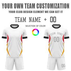 Uniforme de football unisexe léger et confortable de haute qualité en gros, avec manches courtes et tissu respirant - Product Image 4