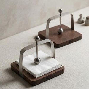 Durable Natural Wood Eco-Friendly Napkin Holder for Tabletop Use Party Dining Accessories Restaurant Supplies and Home Decor - Product Image 5